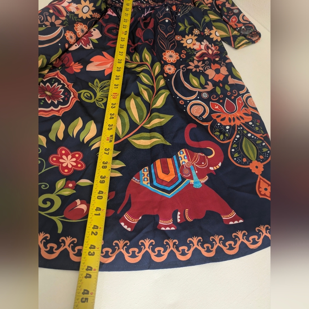 BloomChic Floral Navy Midi Dress - Picture 13 of 15